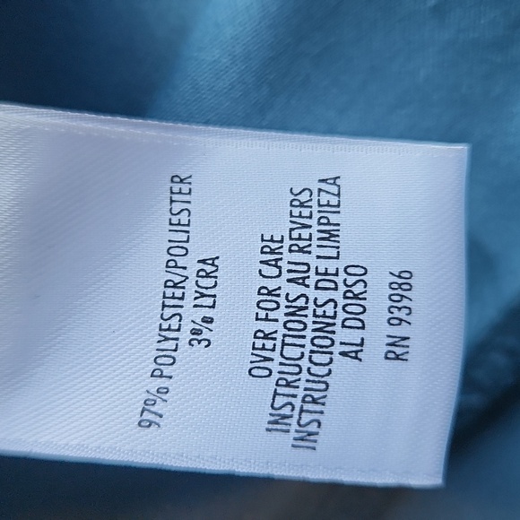 Petite Sophisticate Teal Button-Down Blouse - Picture 13 of 13